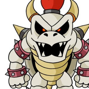 How To Draw Dry Bowser | Super Mario