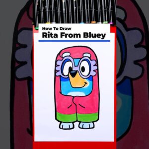 How to draw Rita from Bluey! #artforkidshub #howtodraw #drawingtutorial