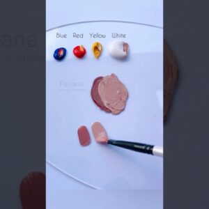 How to make skin tone colors #art #colormixing #shorts