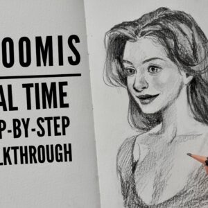 Real time portrait sketch | free form, no loomis method