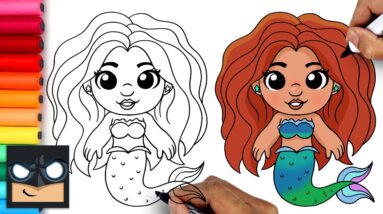 How To Draw Ariel | The Little Mermaid