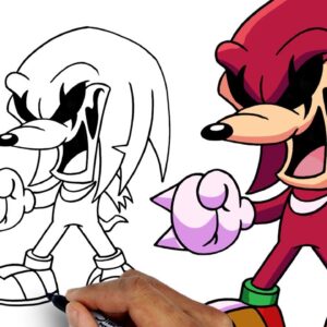 How To Draw Knuckles.EXE